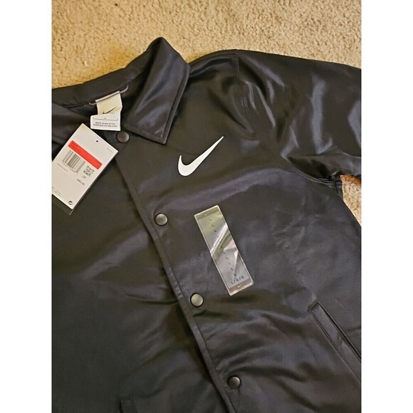 Kids' Nike Therma- Fit Snap-Up Jacket Boys Size Large Black NEW $60 - Picture 5 of 7
